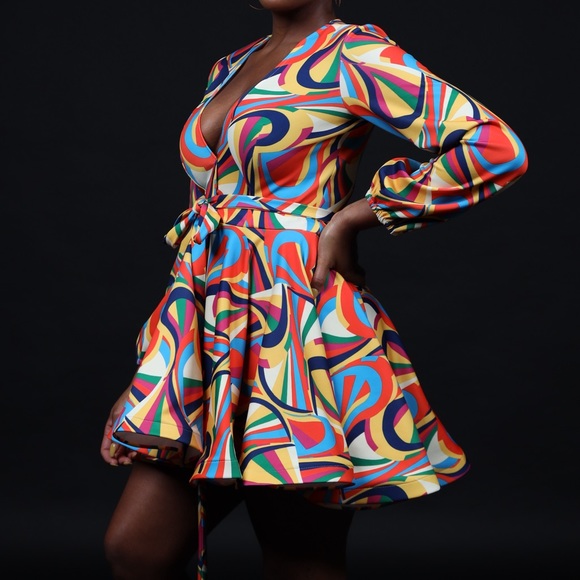 Multi Color Dress - Picture 1 of 2